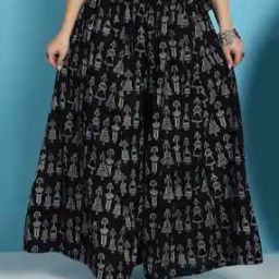 Women Printed Palazzos with Elasticated Waist-image-33