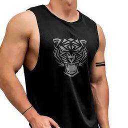 Men Graphic Print Sleeveless Vest-image-70