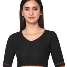 Embroidered Front-Open Blouse-18