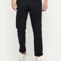Flat Front Straight Fit Trousers-image-12