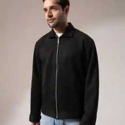 Men Regular Fit Zip-Front Jacket-picture-9