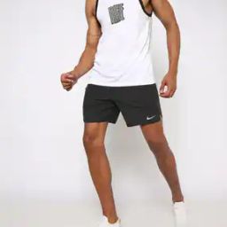 Stride Logo Print Shorts with Insert Pockets-picture-4