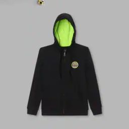 Zip-Front Hoodie with Split-Kangaroo Pockets-picture-23