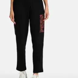 Brand Print Straight Track Pant-image-82