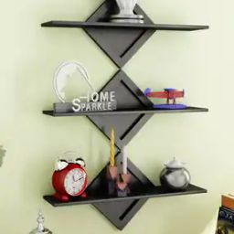 MDF Diamond Shaped Inline Wall Shelfs-20