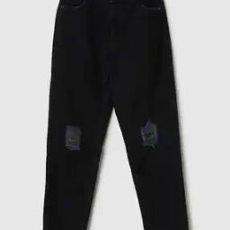 Girls Distressed Slim Fit Jeans with Fringed Hem-image-27