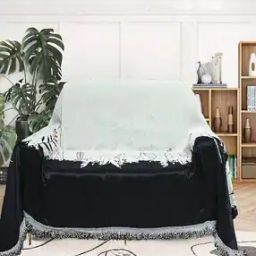 Floral Print Single Seater Reversible Sofa Cover-image-64