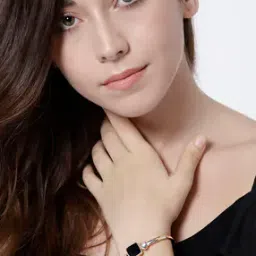 AAA CZ Rose Gold-Plated Cuff Bracelet-31