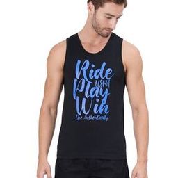 Typographic Print Iyag Sleeveless Cotton Vest-image-67