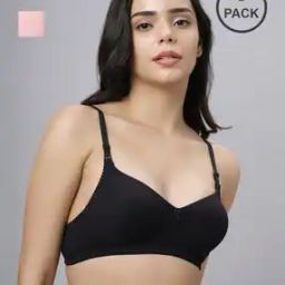 Women Pack of 2 T-Shirt Bras with Back Closure-27