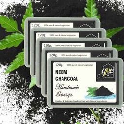 Pack of 5 Neem Charcoal Handmade Soaps-26