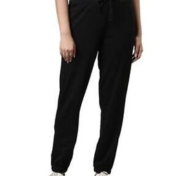 Women Cuffed Joggers with Insert Pockets-image-3