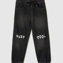 Boys Typographic Print Straight Fit Jogger Pants-image-38