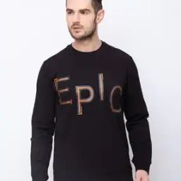 Typographic Print Crew-Neck Sweatshirt-image-2