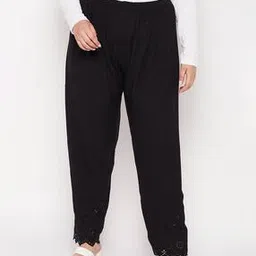 clora creation plus Embroidered Palazzo with Elasticated Waist-picture-7
