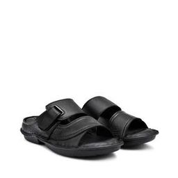 Round-Toe Slip-On Sandals with Velcro Fastening-image-51