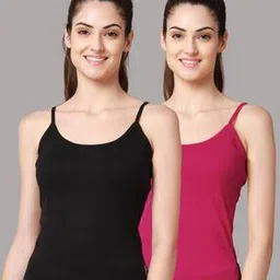 Pack of 2 Cotton Camisoles-image-78