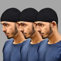 Men Pack of 3 Cotton Beanies-13