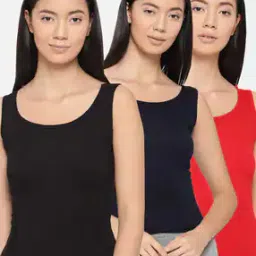 Pack of 3 Sleeveless Camisoles-image-13