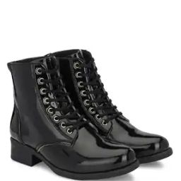 Women Ankle-length Boots with Lace Fastening-image-80