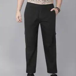Men Track Pants with Elasticated Waistband-image-6