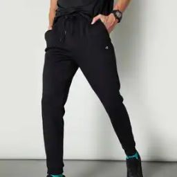 Cotton Mid Rise Joggers-image-13