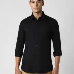 Men Regular Fit Shirt with Patch Pocket-image-79