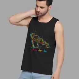 Men Graphic Print Round-Neck Vest-picture-43