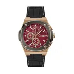 Chronograph Watch with Leather Strap-Y99016G3MF-41
