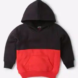Colourblock Hoodie with Kangaroo Pockets-16
