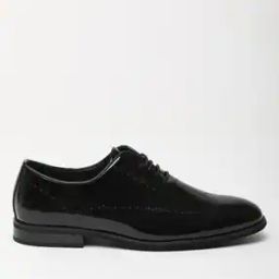 Men Formal Shoes with Faux Lather Upper-image-3