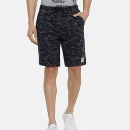 Drawstring Waist & Camo Print Knit Shorts-picture-26