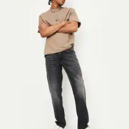 Men Washed Straight Fit Jeans-image-62
