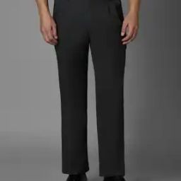 Men Straight Fit Flat-Front Trousers with Insert Pockets-image-34