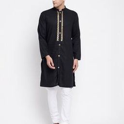 Kurta with Decorative Placket-15