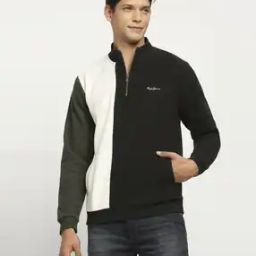 Men Colourblock Regular Fit Sweatshirt-image-86