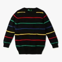 Boys Striped Regular Fit Sweater-image-89