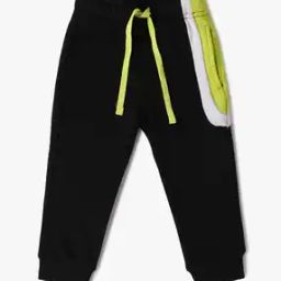 Boys Contrast Panelled Regular Fit Joggers-picture-37