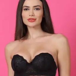 Women Lace T-Shirt Bra-image-2