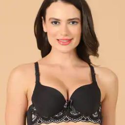 Women Lightly-Padded Bra with Lace Detail-image-90