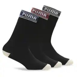 Pack of 3 Crew Mid-Calf Length Socks with Brand Print-image-47