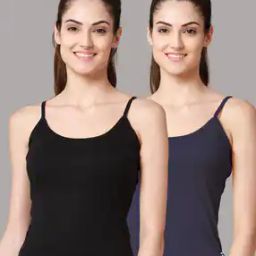 Pack of 2 Round-Neck Camisoles-image-91