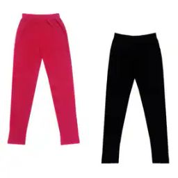 Pack of 2 Leggings with Elasticated Waist-image-45