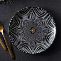 Textured Print Bone China Side Plate-52