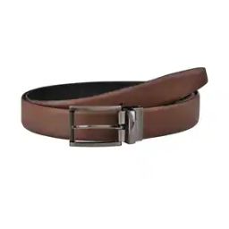 Men Reversible Belt with Tang Buckle Closure-image-12
