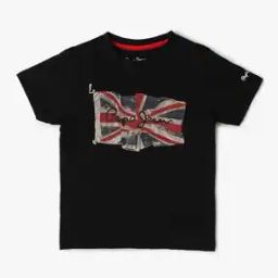 Boys Flag Printed Regular Fit Crew-Neck T-Shirt-image-24