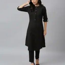 Women A-Line Kurta with Insert Pocket-picture-3