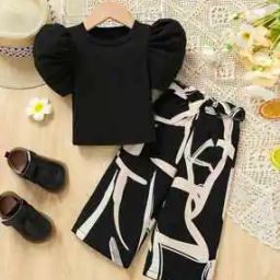 Girls Printed Top & Pants Set-image-16