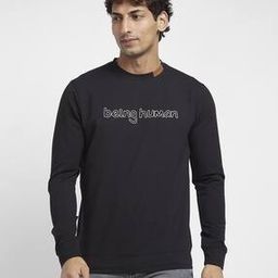 Men Printed Crew-Neck Regular Fit Sweatshirt-image-3