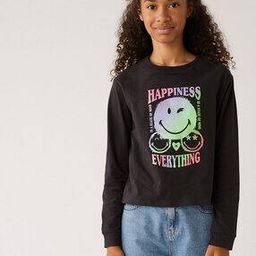Smiley Print Pure Cotton Top-image-61